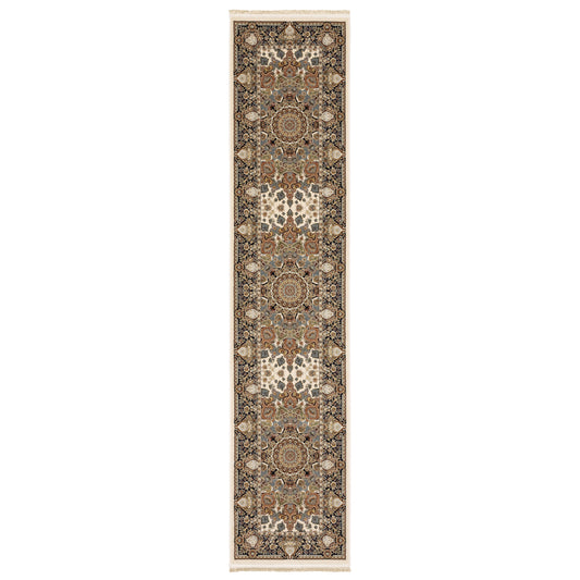 Masterpiece Ivory Multi Traditional Oriental Indoor Rug