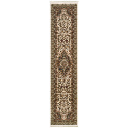 Masterpiece Ivory Multi Traditional Oriental Indoor Rug