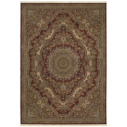 Masterpiece Red Gold Traditional Oriental Indoor Rug