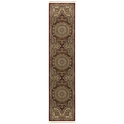 Masterpiece Red Gold Traditional Oriental Indoor Rug