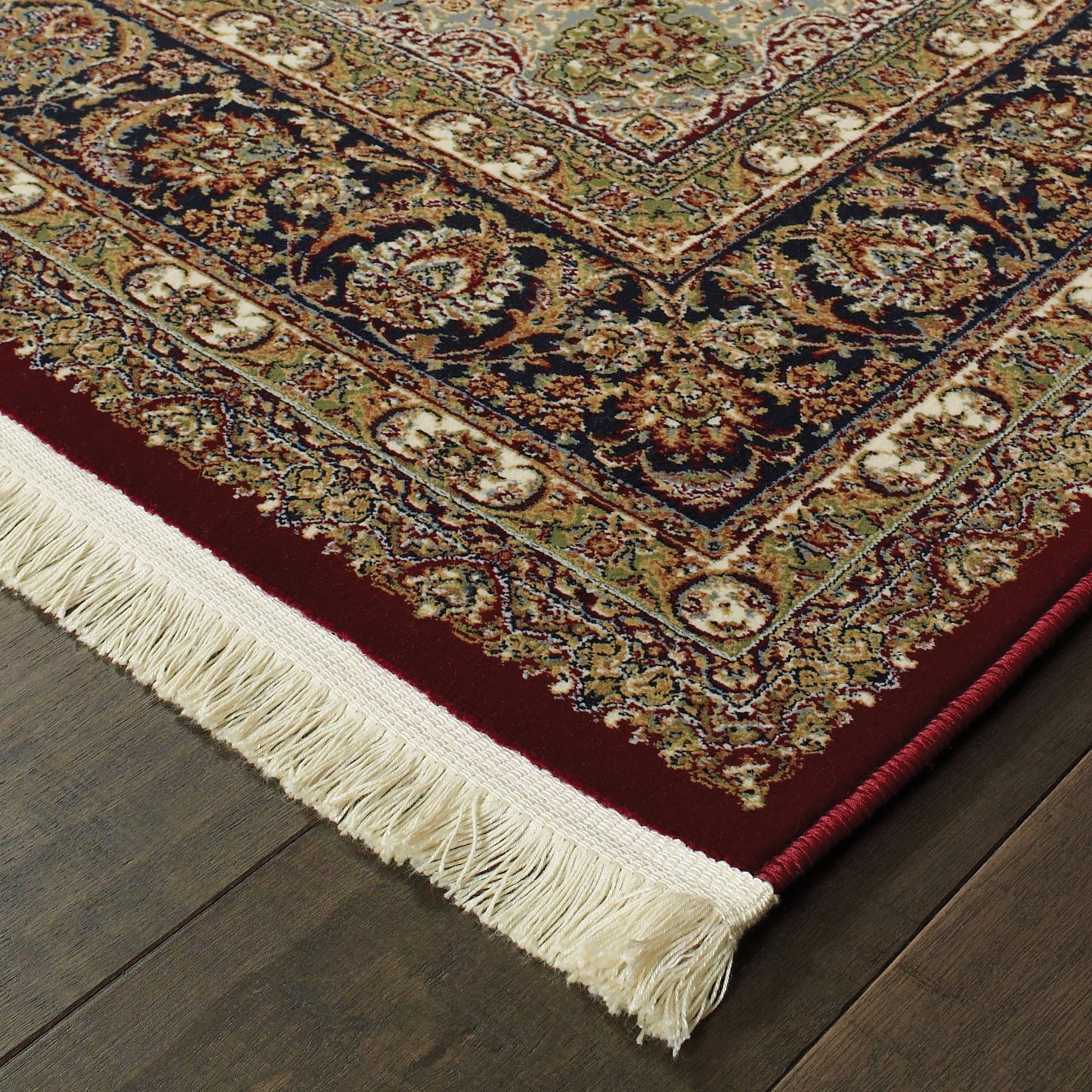 Masterpiece Red Multi Traditional Oriental Indoor Rug