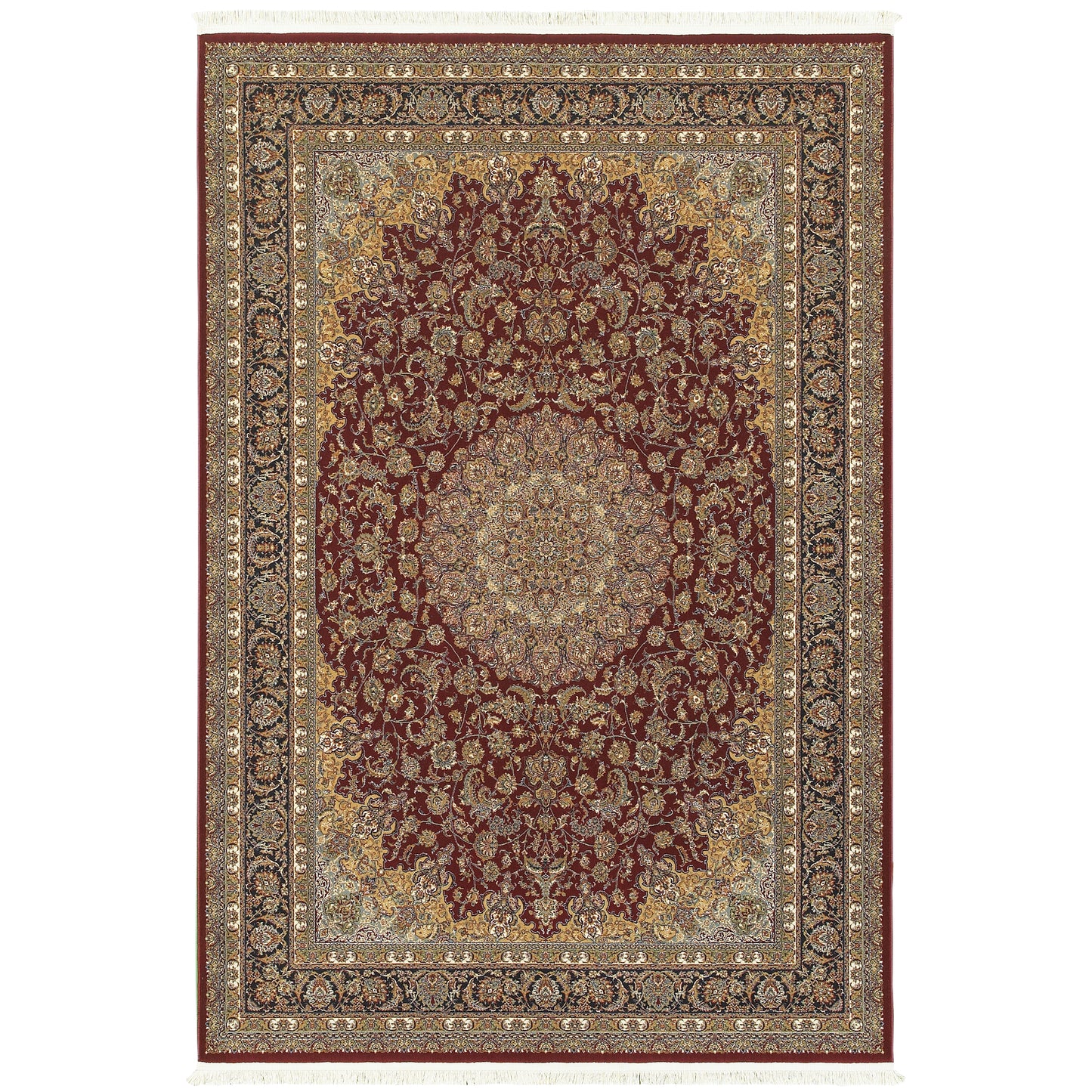 Masterpiece Red Multi Traditional Oriental Indoor Rug