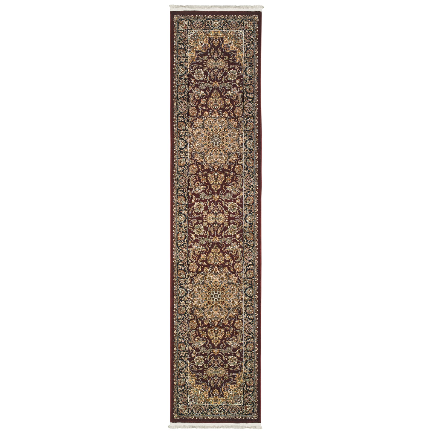 Masterpiece Red Multi Traditional Oriental Indoor Rug