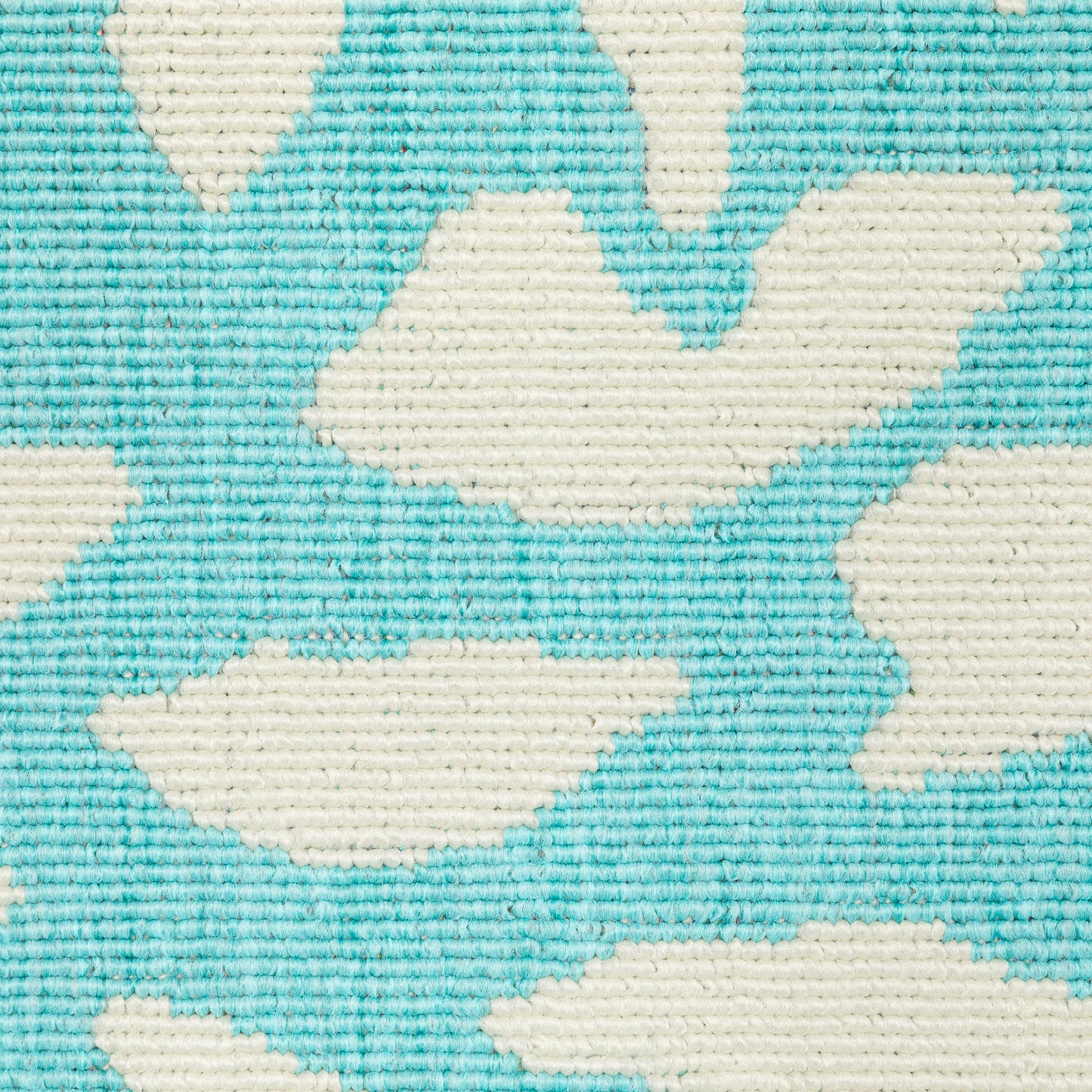 Meridian Blue Ivory Modern & Contemporary Floral Indoor/Outdoor Rug