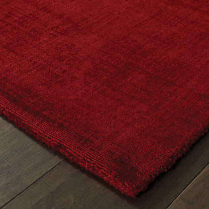 Mira Red  Modern & Contemporary Solid Indoor Rug