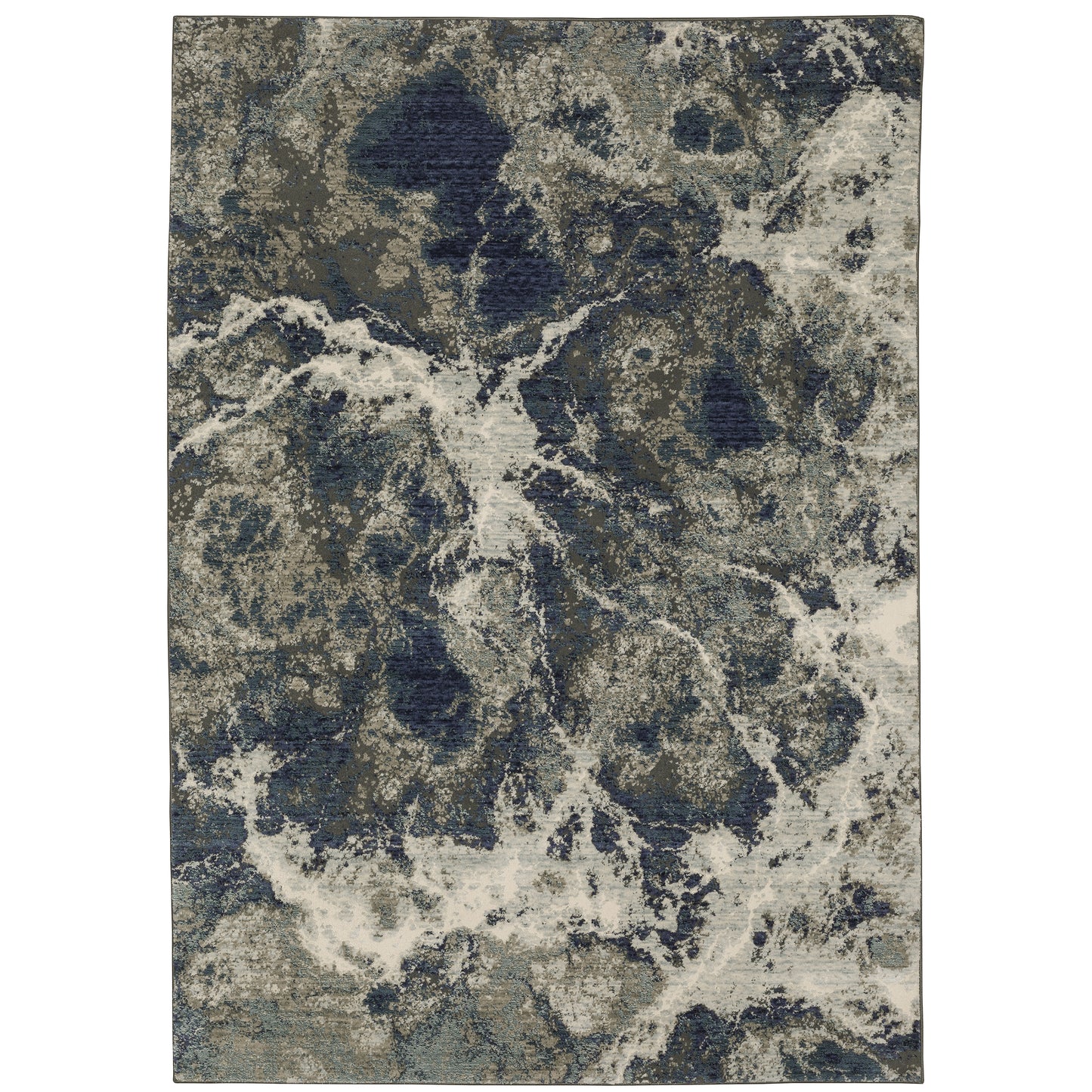 Montage Grey Blue Modern & Contemporary Abstract Indoor Rug