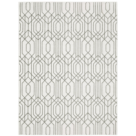 Montecito White Grey Global Geometric Indoor Rug