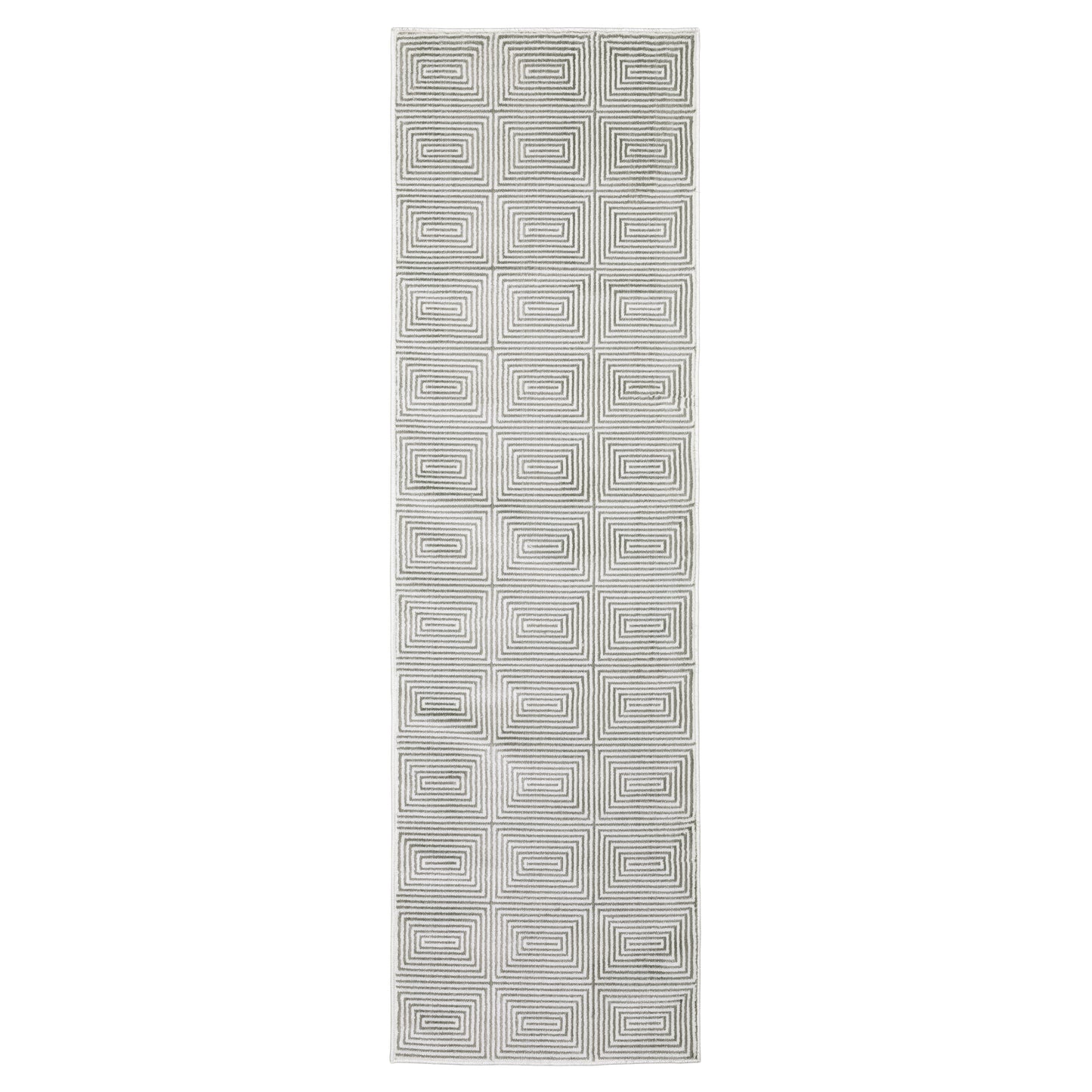 Montecito Grey White Modern & Contemporary Diamond Indoor Rug