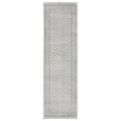 Montecito White Grey Casual Diamond Indoor Rug