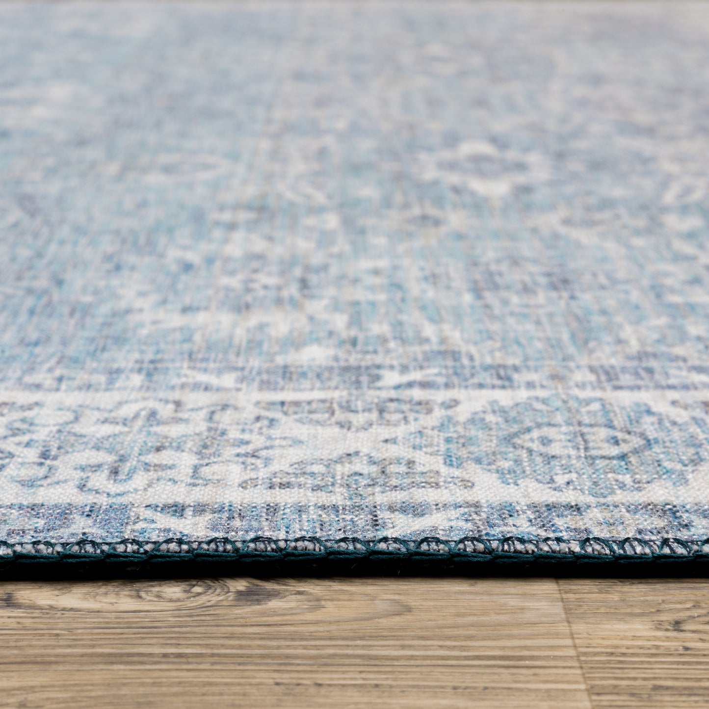 Myers Park Blue Grey Traditional Oriental Indoor Rug