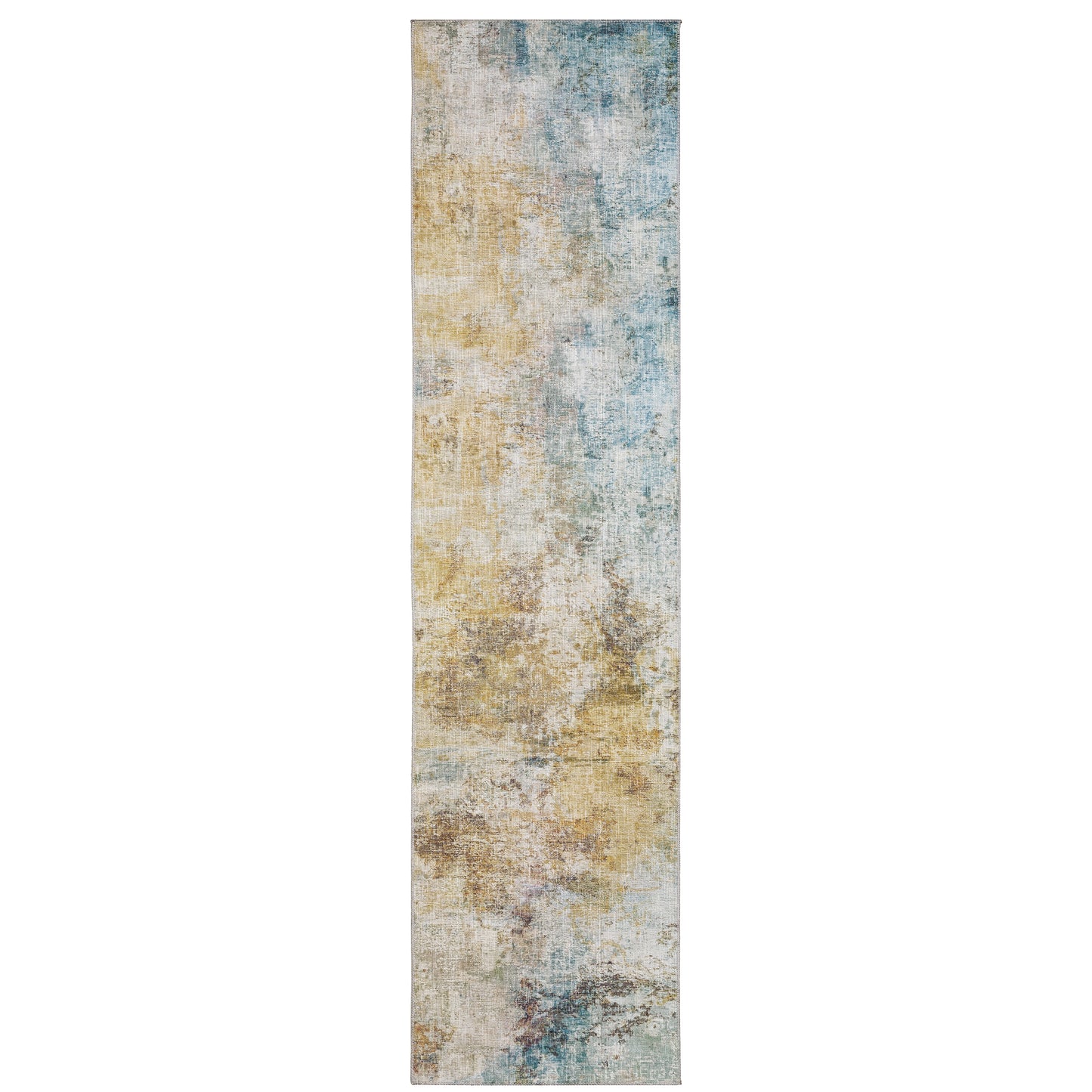 Myers Park Yellow Blue Modern & Contemporary Abstract Indoor Rug