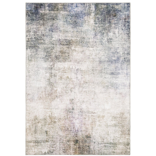 Myers Park Beige Blue Modern & Contemporary Abstract Indoor Rug