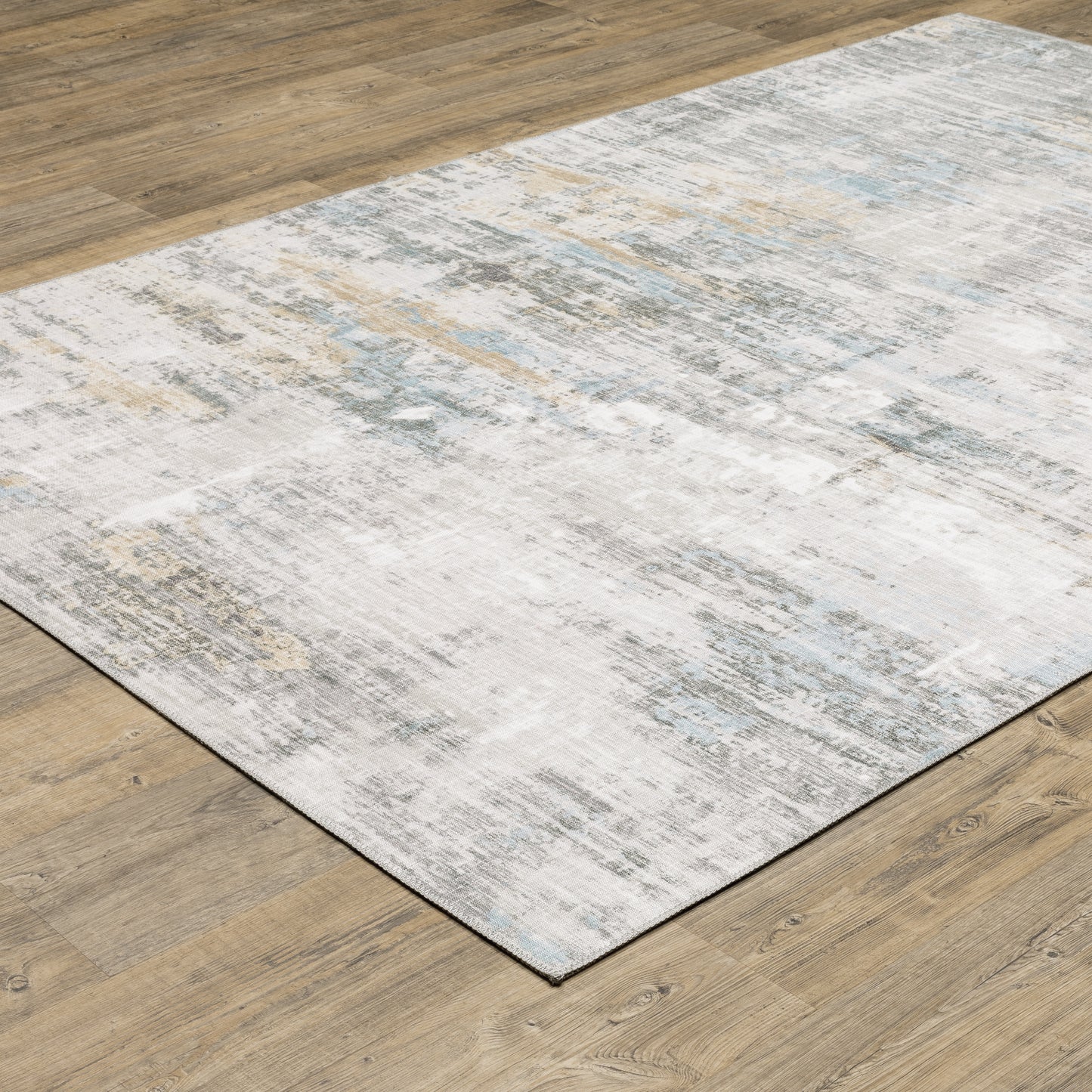 Myers Park Grey Gold Modern & Contemporary Abstract Indoor Rug