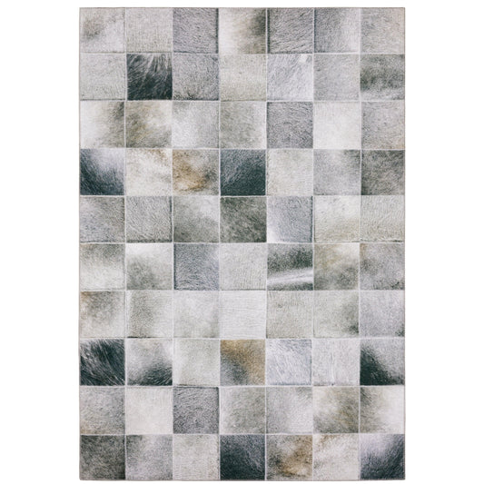 Myers Park Grey Charcoal Modern & Contemporary Geometric Indoor Rug