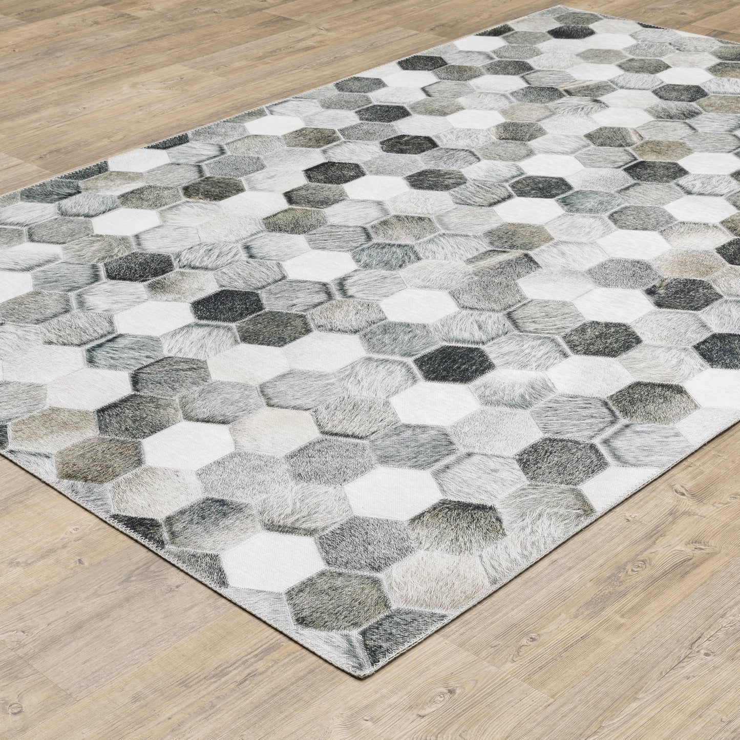 Myers Park Grey Charcoal Modern & Contemporary Geometric Indoor Rug