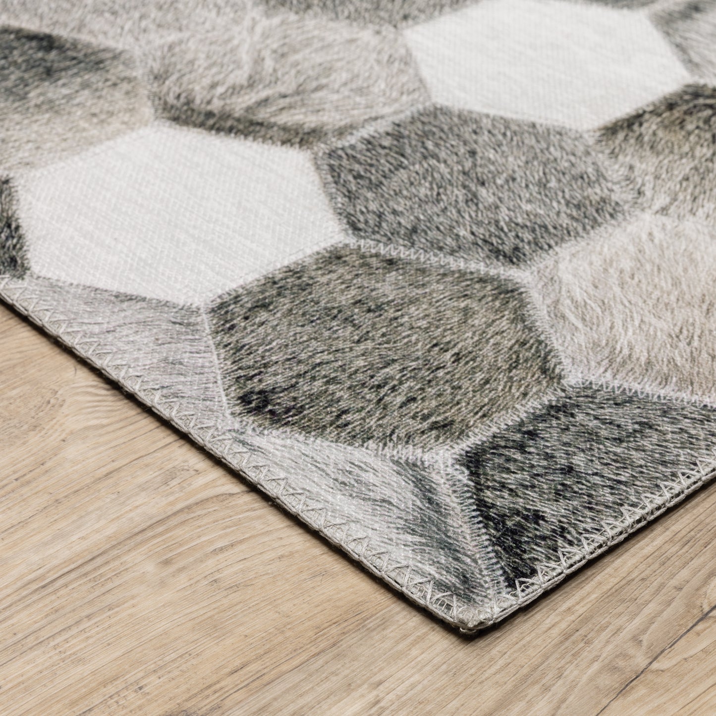 Myers Park Grey Charcoal Modern & Contemporary Geometric Indoor Rug