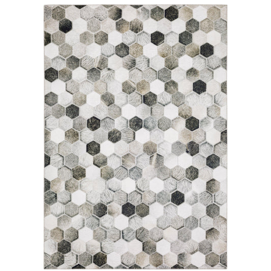 Myers Park Grey Charcoal Modern & Contemporary Geometric Indoor Rug