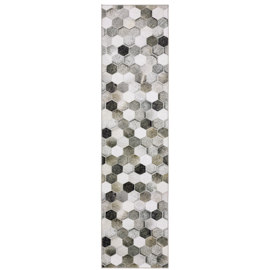 Myers Park Grey Charcoal Modern & Contemporary Geometric Indoor Rug