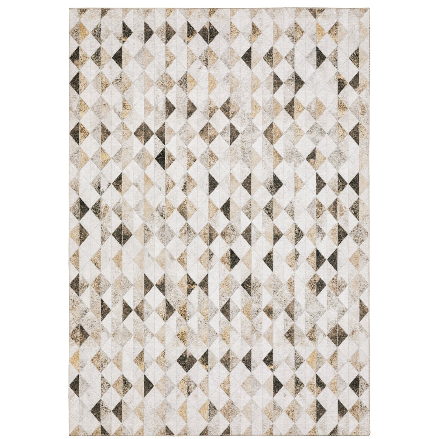 Myers Park Beige Brown Modern & Contemporary Geometric Indoor Rug