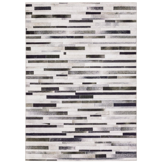 Myers Park Grey Charcoal Modern & Contemporary Geometric Indoor Rug