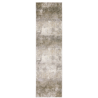 Nebulous Ivory Grey Modern & Contemporary Abstract Indoor Rug