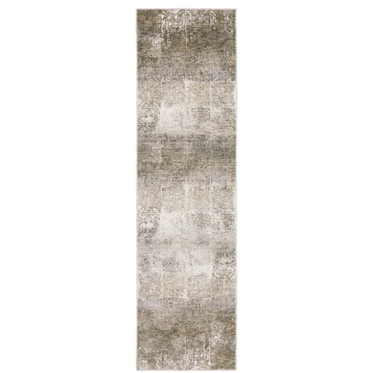 Nebulous Ivory Grey Modern & Contemporary Abstract Indoor Rug