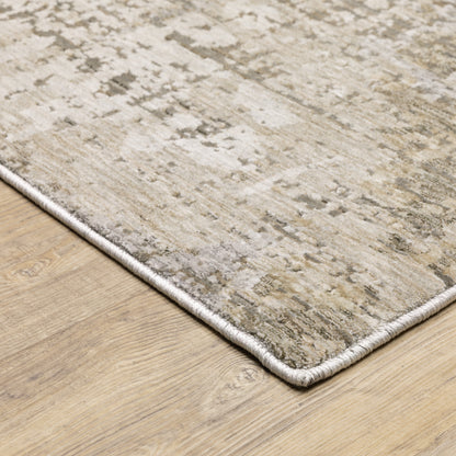 Nebulous Beige Grey Modern & Contemporary Abstract Indoor Rug