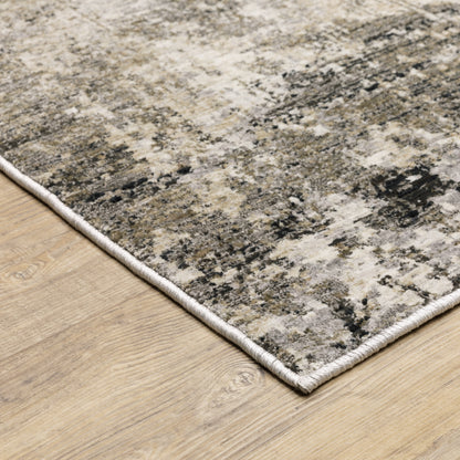 Nebulous Beige Grey Modern & Contemporary Abstract Indoor Rug