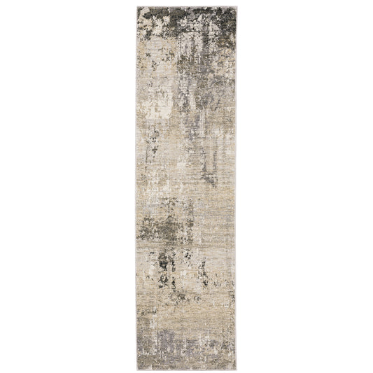 Nebulous Beige Grey Modern & Contemporary Abstract Indoor Rug