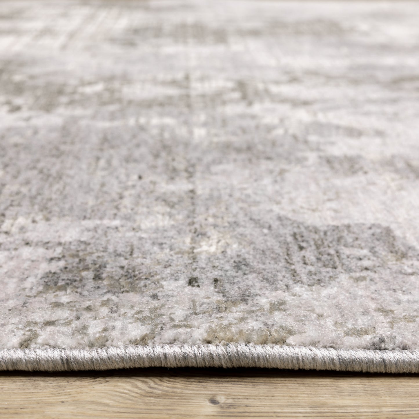 Nebulous Grey Ivory Modern & Contemporary Abstract Indoor Rug