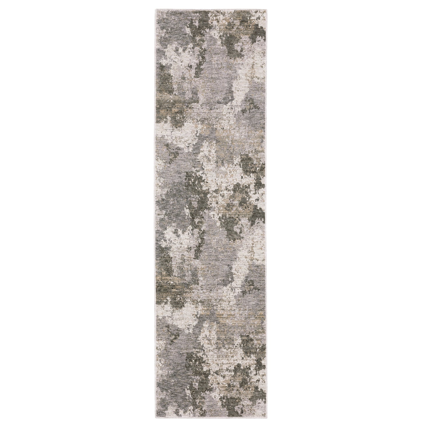 Nebulous Grey Ivory Modern & Contemporary Abstract Indoor Rug