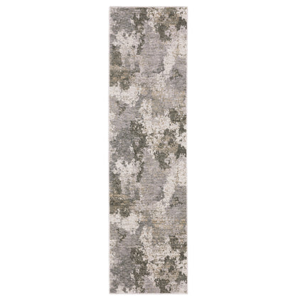 Nebulous Grey Ivory Modern & Contemporary Abstract Indoor Rug