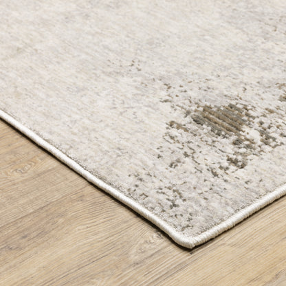 Nebulous Ivory Beige Modern & Contemporary Abstract Indoor Rug