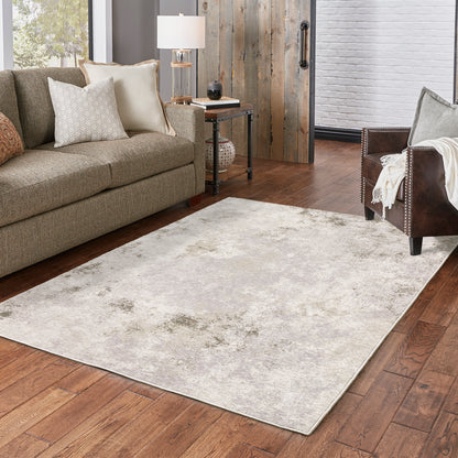 Nebulous Ivory Beige Modern & Contemporary Abstract Indoor Rug