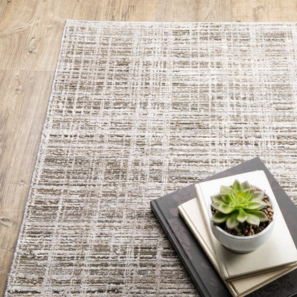 Nebulous Beige Ivory Modern & Contemporary Abstract Indoor Rug