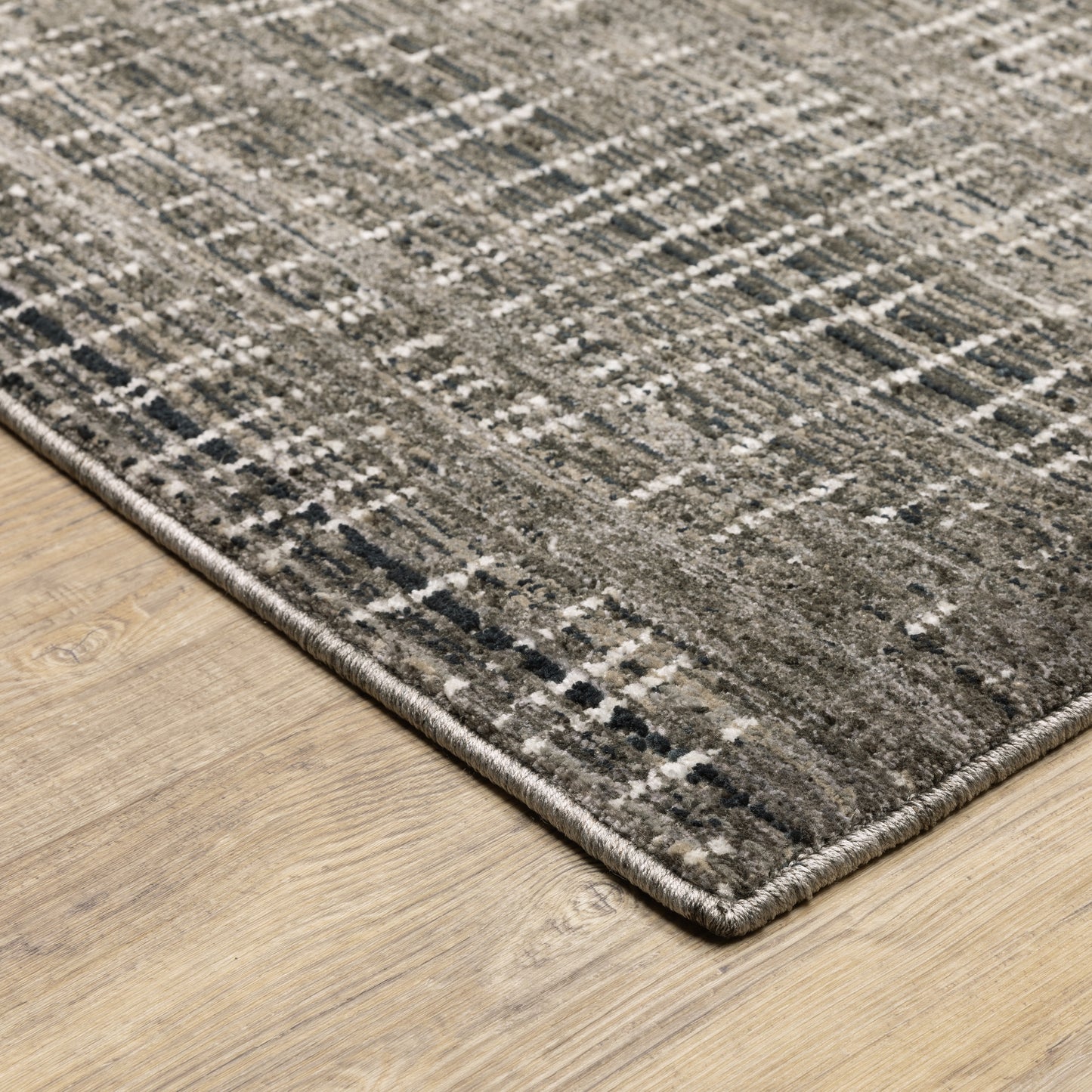 Nebulous Charcoal Grey Modern & Contemporary Geometric Indoor Rug