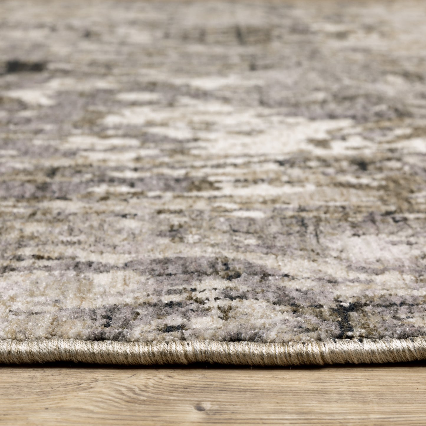 Nebulous Grey Ivory Modern & Contemporary Abstract Indoor Rug