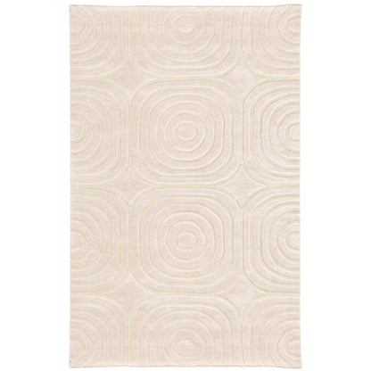 Optic Pink Ivory Transitional Geometric Indoor Rug