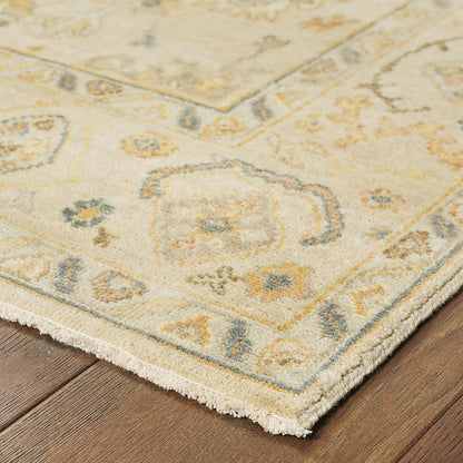 Palace Beige Grey Traditional Oriental Indoor Rug