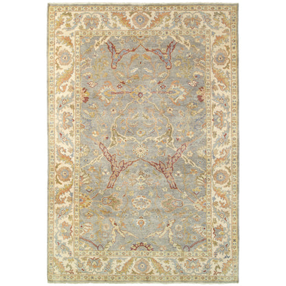 Palace Grey Beige Traditional Oriental Indoor Rug