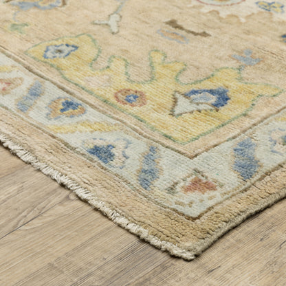 Palace Beige Multi Traditional Oriental Indoor Rug