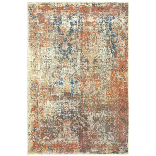 Pasha Beige Multi Modern & Contemporary Abstract Indoor Rug