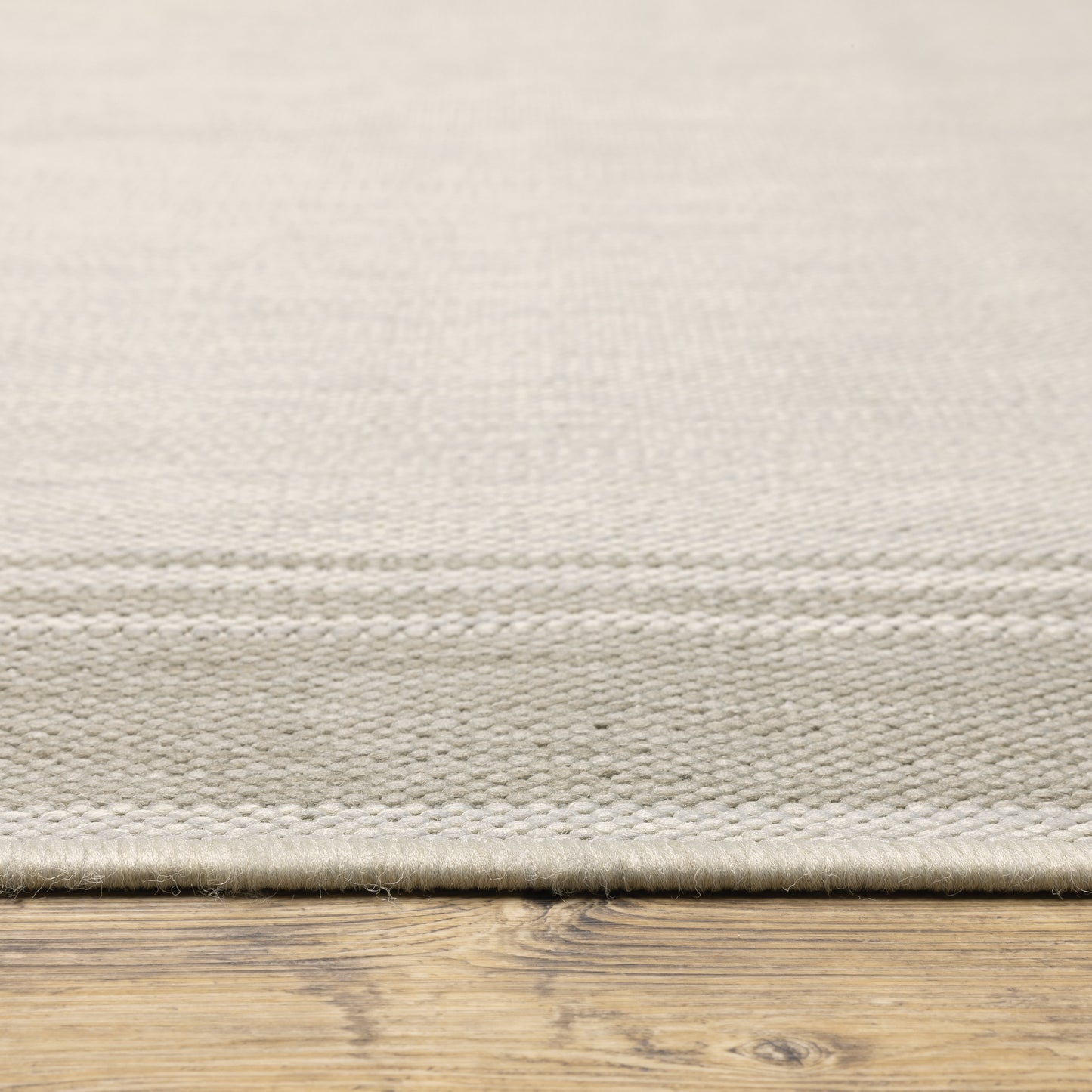 Portofino Ivory Grey Traditional Border Indoor/Outdoor Rug