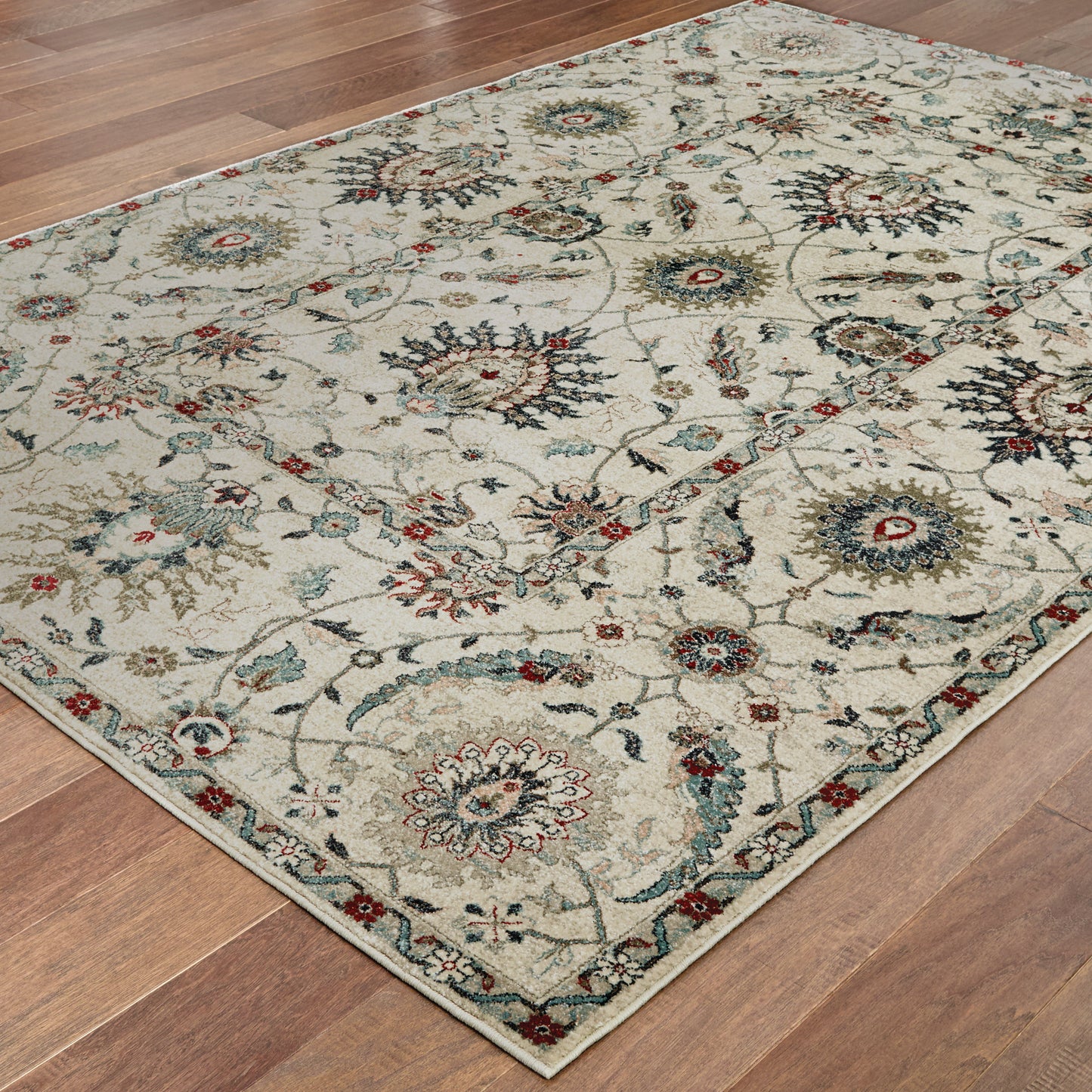 Raleigh Ivory Navy Traditional Oriental Indoor Rug