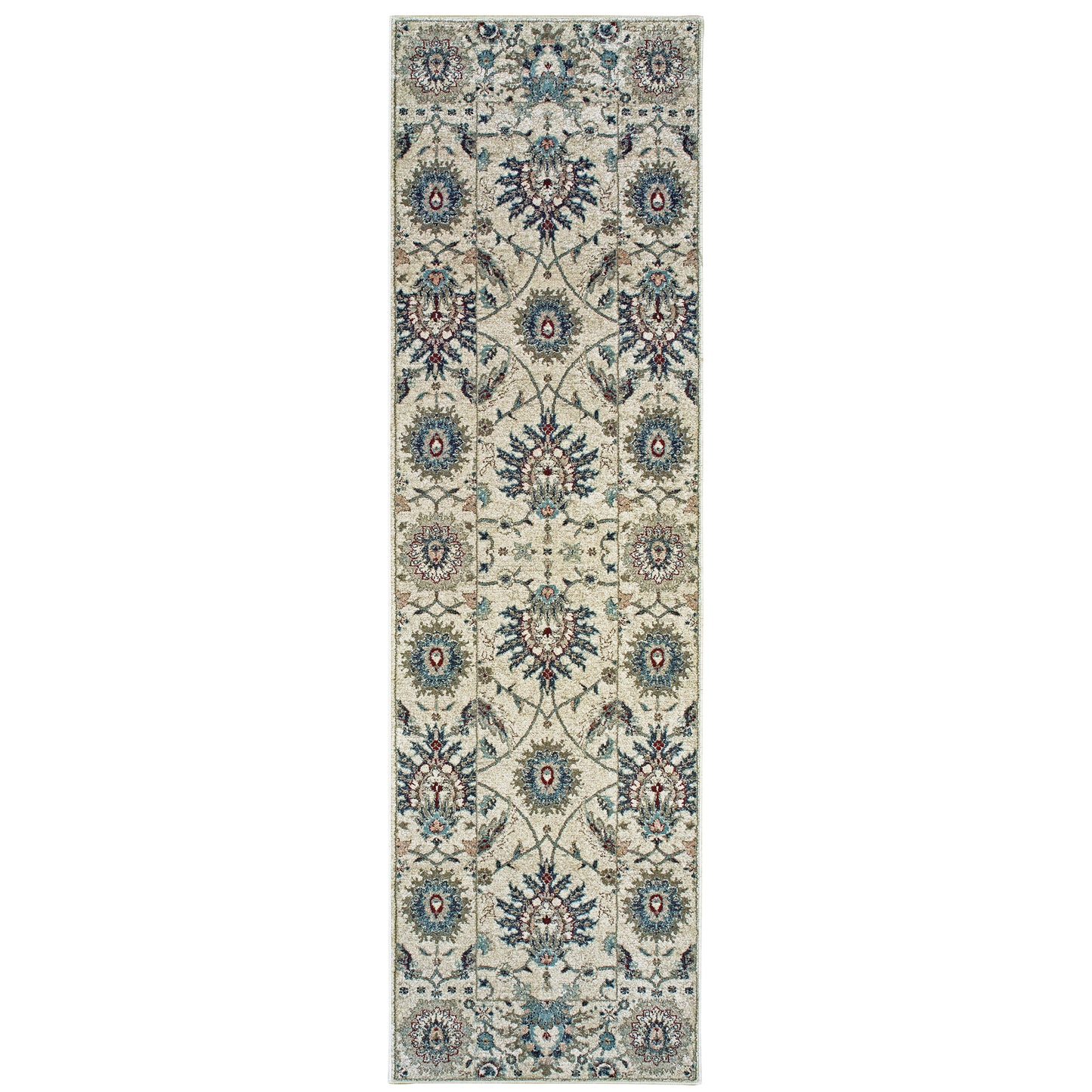 Raleigh Ivory Navy Traditional Oriental Indoor Rug