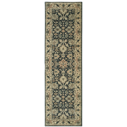 Raleigh Navy Ivory Traditional Oriental Indoor Rug