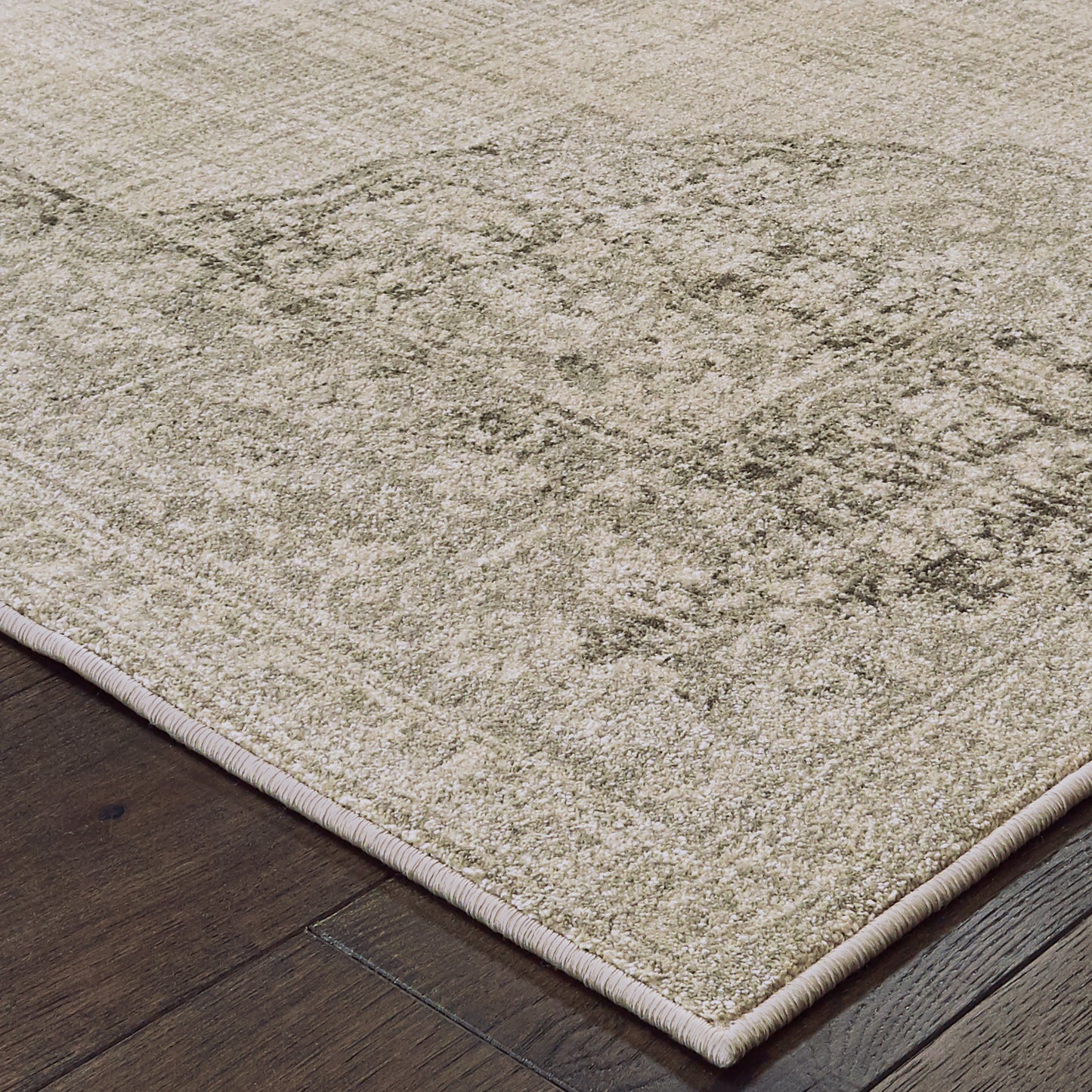 Raleigh Ivory Grey Bohemian Oriental Indoor Rug