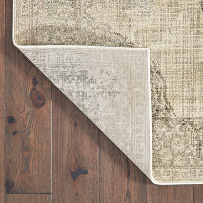 Raleigh Ivory Grey Bohemian Oriental Indoor Rug