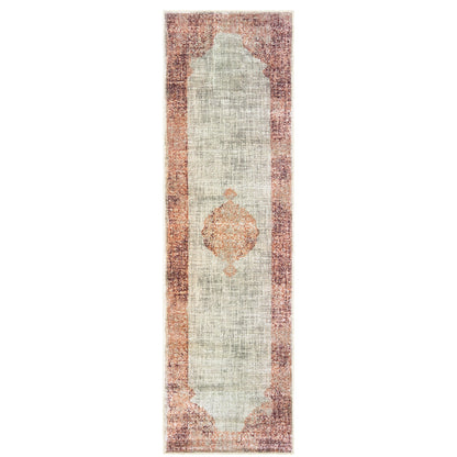 Raleigh Ivory Pink Bohemian Oriental Indoor Rug