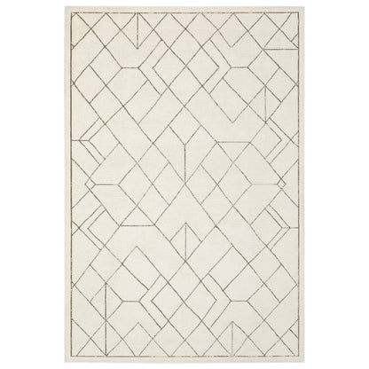 Raylan Ivory Taupe Modern & Contemporary Geometric Indoor Rug